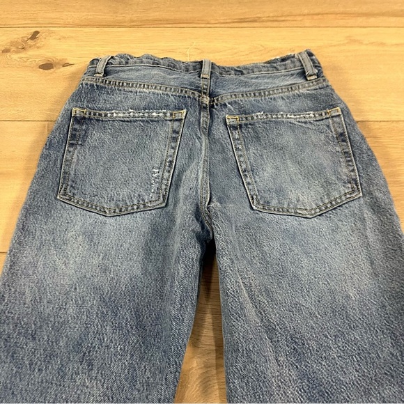 We the Free Women’s Lita Jeans Ripped Frayed Raw Hem High Waist - Picture 15 of 16